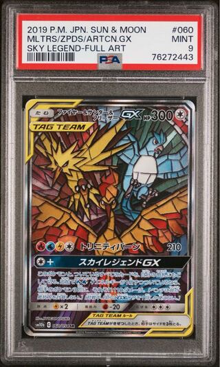 PSA9] Moltres & Zapdos & ArticunoGX SR 059/054