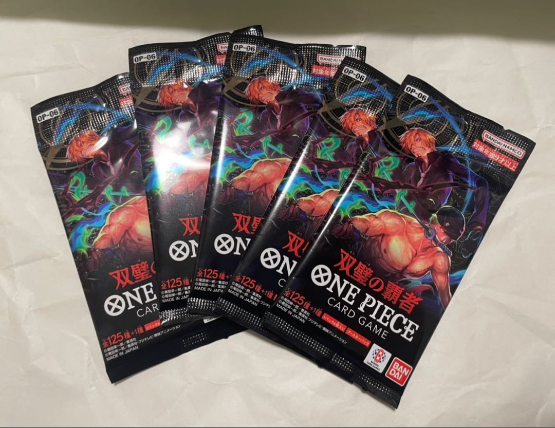 双璧の覇者 5パック 新品未開封 ワンピースカード 5パック