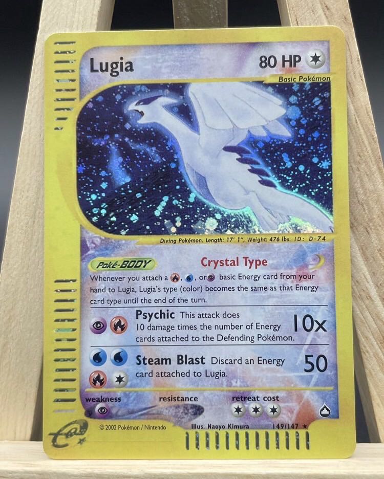 Pokemon Card Lugia Lugia Lugia Qu Squirrel Tar Type 1st Edition Charizard Hikaru Charizard shining charizard crystal type le PSA BGS