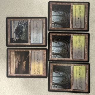 Set of 5: Torment Land: Uncommon "Tainted Wood/Befoul Field/Tainted Isle