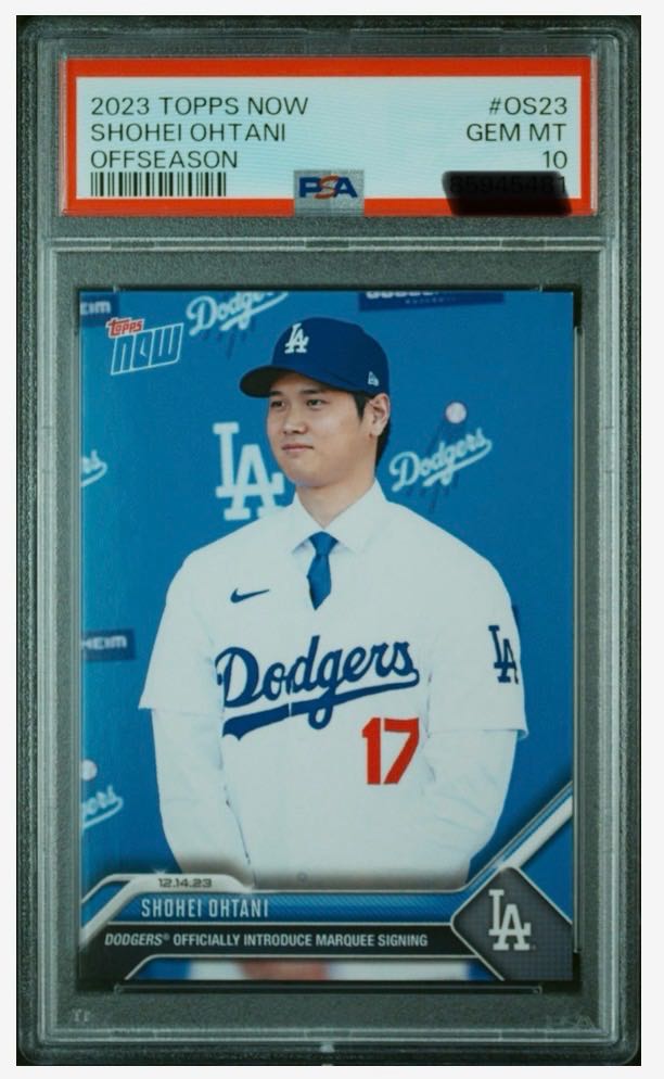 大谷翔平　psa10 topps now 1枚