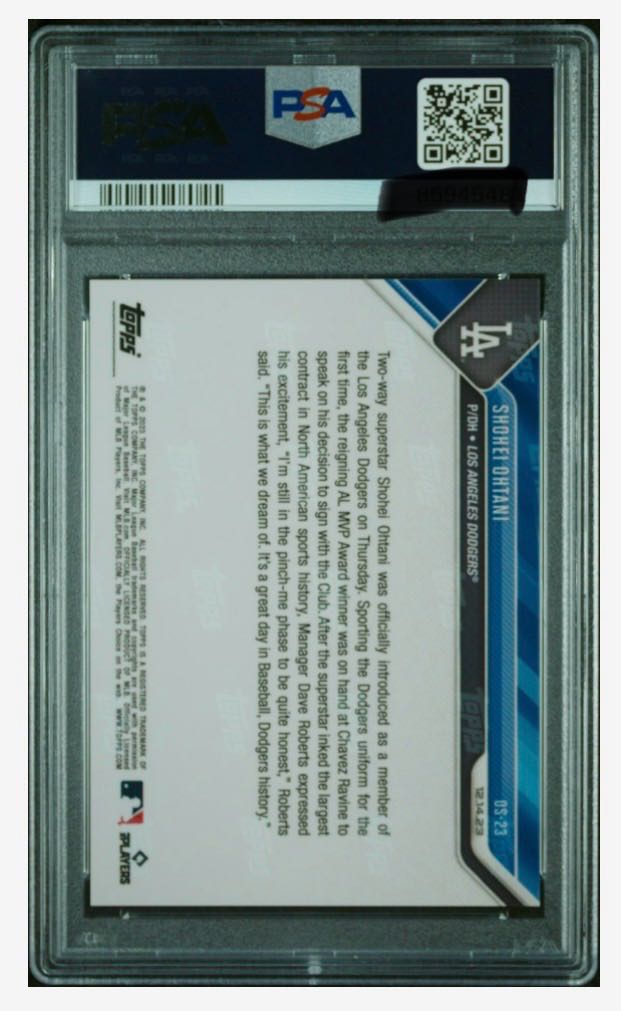 大谷翔平　psa10 topps now 1枚