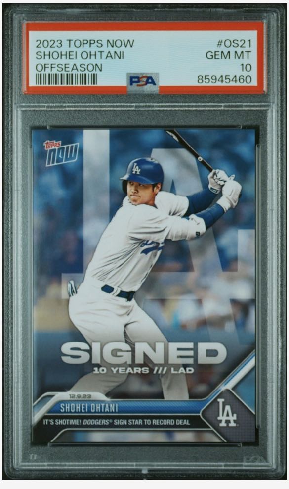 Shohei Ohtani topps now psa10