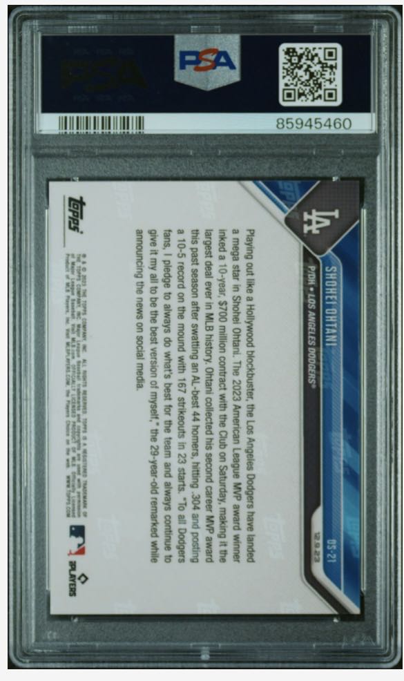 Shohei Ohtani topps now psa10