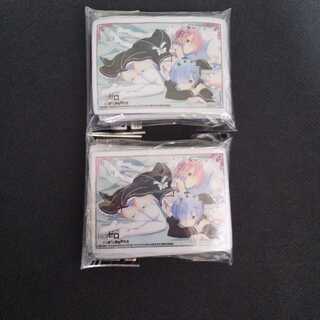 未開封スリーブ二個　Re.ゼロ　レム&ラム