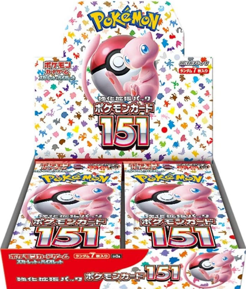 151 新品未開封 1カートン ポケモンカード151 1カートン 未開封・シュリンク付き 12BOX 12BOX
