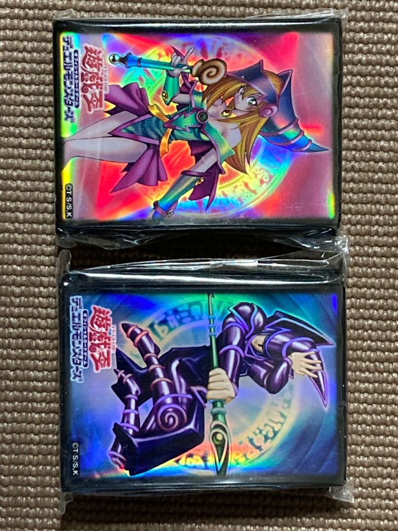 Dark Magician, Dark Magician Girl sleeve set, both unopened