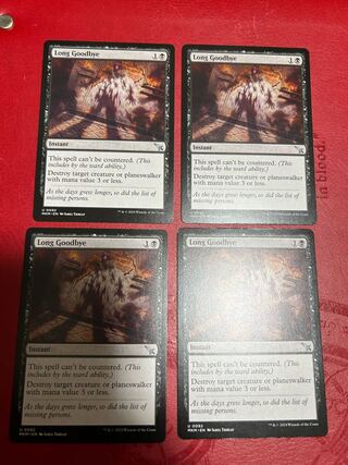The Long Goodbye English 4-card set 4枚
