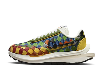 Jean-Paul Gaultier x sacai x Nike Air Woven VaporWaffle "Green Gusto" Green Gusto"/Safety Orange/Sail_ 26.5cm