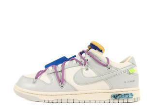 Off Ho Wight x Nike Dunk Low "Sail" Sail/Slate Warrior Ral Gray 24cm