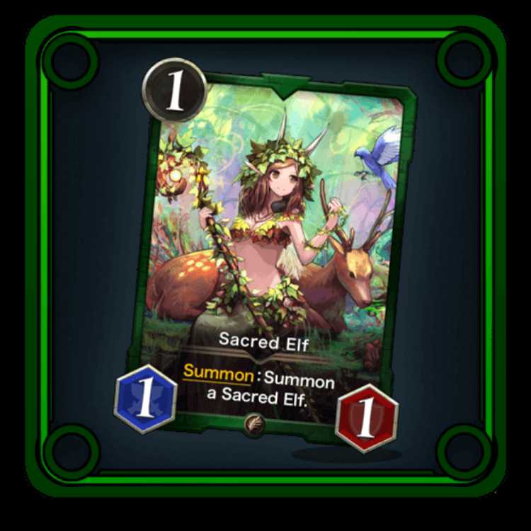 Spirit III When summoned: add 3 Elves of the Sanctuary to your hand.