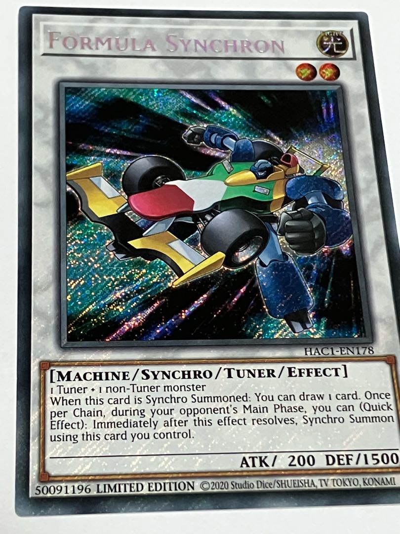 Formula Synchron Secret Rare English EU Edition