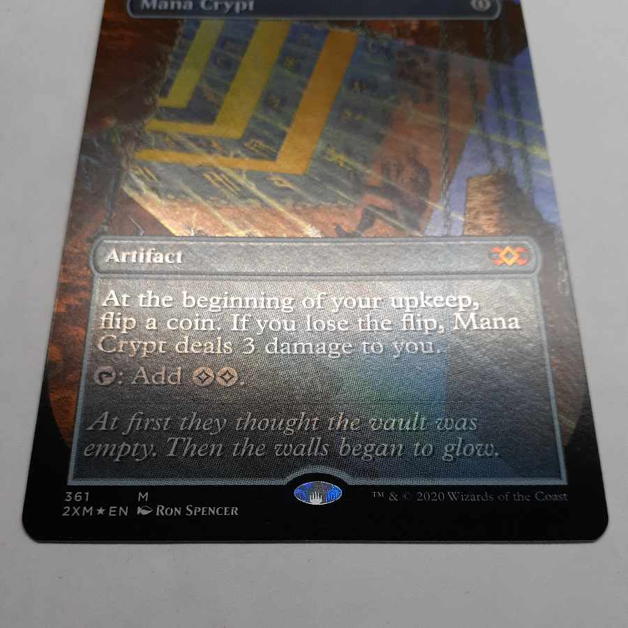 Mana Crypt English Extended foil box topper