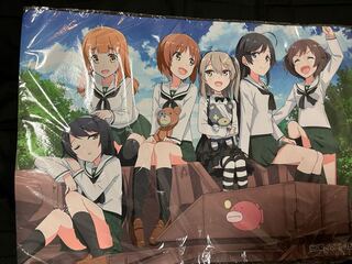 Girls und Panzer - Galpan Ankou Team Play Mat - Miho Nishizumi