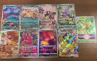 Beautiful Pokémon cards, AR, RRR Leafeon, Zeraora, Oricorio, Comfey, Miltank, Jade Goodra, and several others [can be sold separately].
