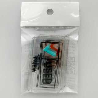 TTdesign USED marker - square 63x35x1(mm) 8pcs [for trading cards - Clear marker for end-of-action marks].