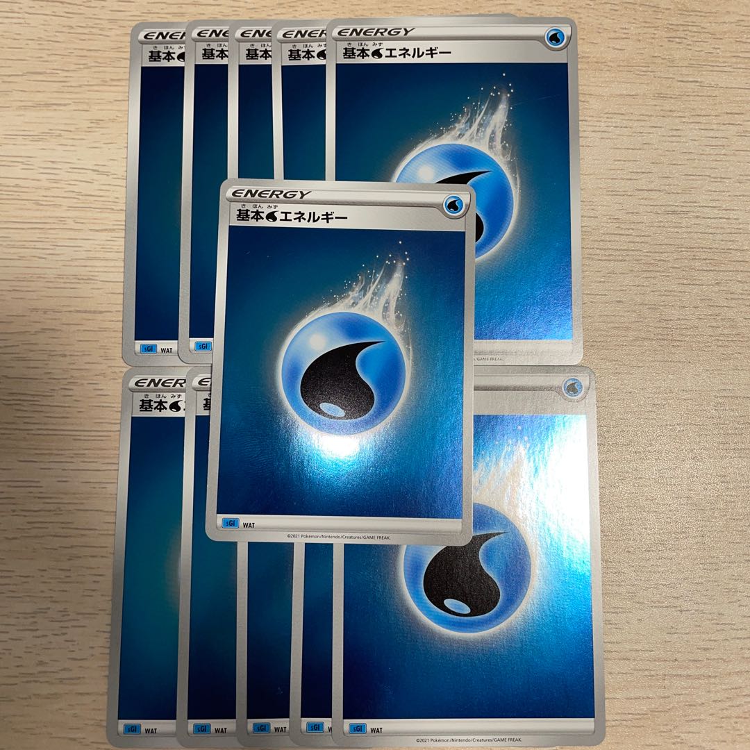 基本水エネルギー(ミラー仕様) ポケモンカード
