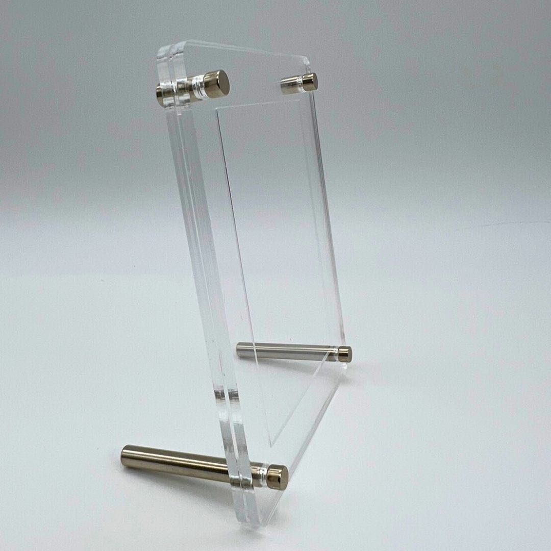 New, unused] Case for Trekkie cards, screw-type display, acrylic, storage for one card, clear loader