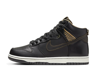 Pawnshop x Nike SB Dunk High "Black" Black/Metallic Gold 25.5cm