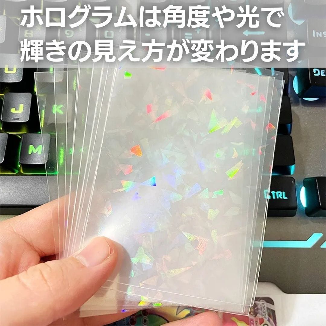 Free Shipping] Card Sleeve Hologram 100 Card Sleeve Inner Sleeve Pokémon Card Protection Card Drawder 30枚