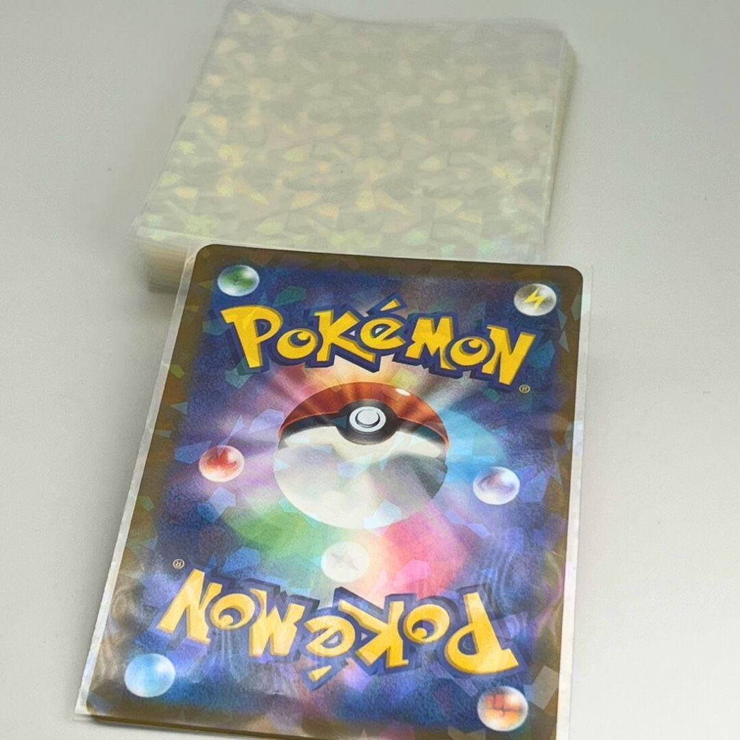Free Shipping] Card Sleeve Hologram 200 cards set Inner Sleeve Pokémon Card Protection Card Drawder