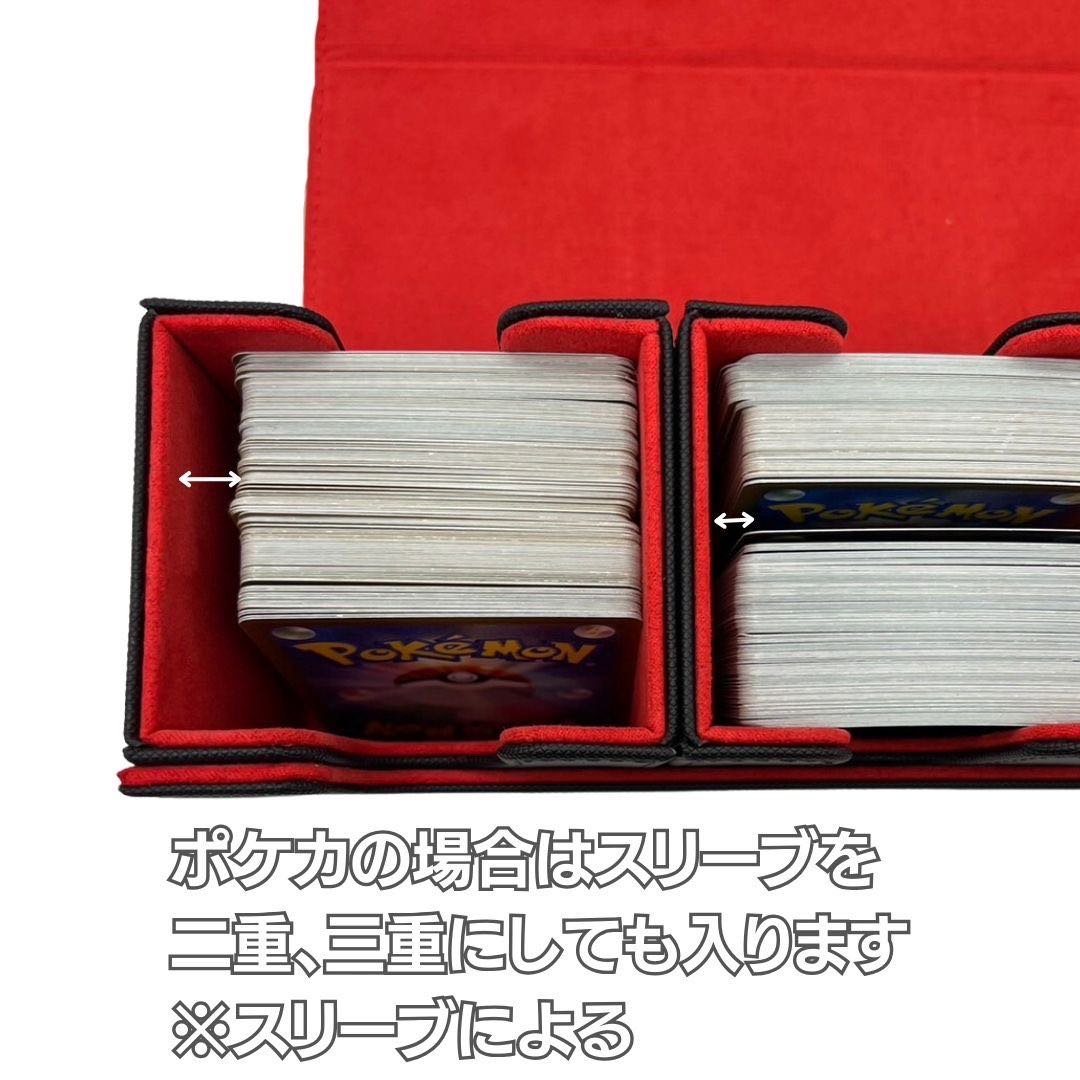 Free shipping】Rubber deck case PU leather, two colors in all, side card slot included Loader case, large storage, for cards, fits up to 3 troops.