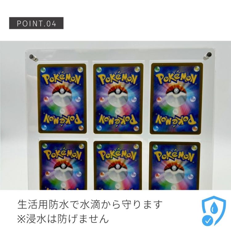 Free Shipping] Case Trekkie cards screw type display acrylic for 6 cards storage clear loader Pokémon cards Pokémon cards protection