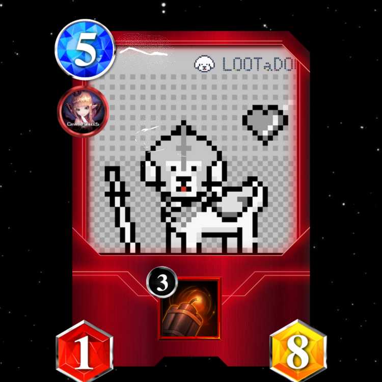 戦士犬のシルヴァ　クリスペ　コラボカード　NFTwars