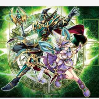 PSA10鑑定済〕結束と絆の魔導師(赤背景)【クォーター