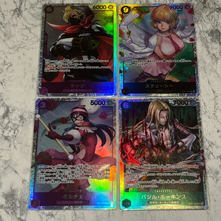 One Piece Card 500 Years in the Future Sanji, Stacey, Porche, Basil Hawkins, SR