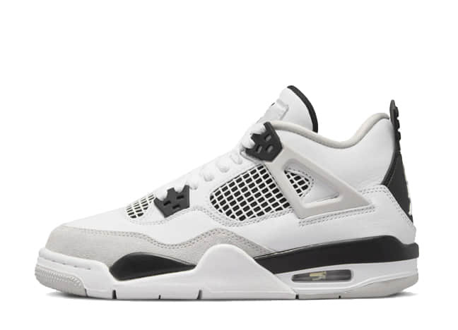 Nike Air Jordan 4 Retro "Military Black" White/Black-Neutral Grey 30cm