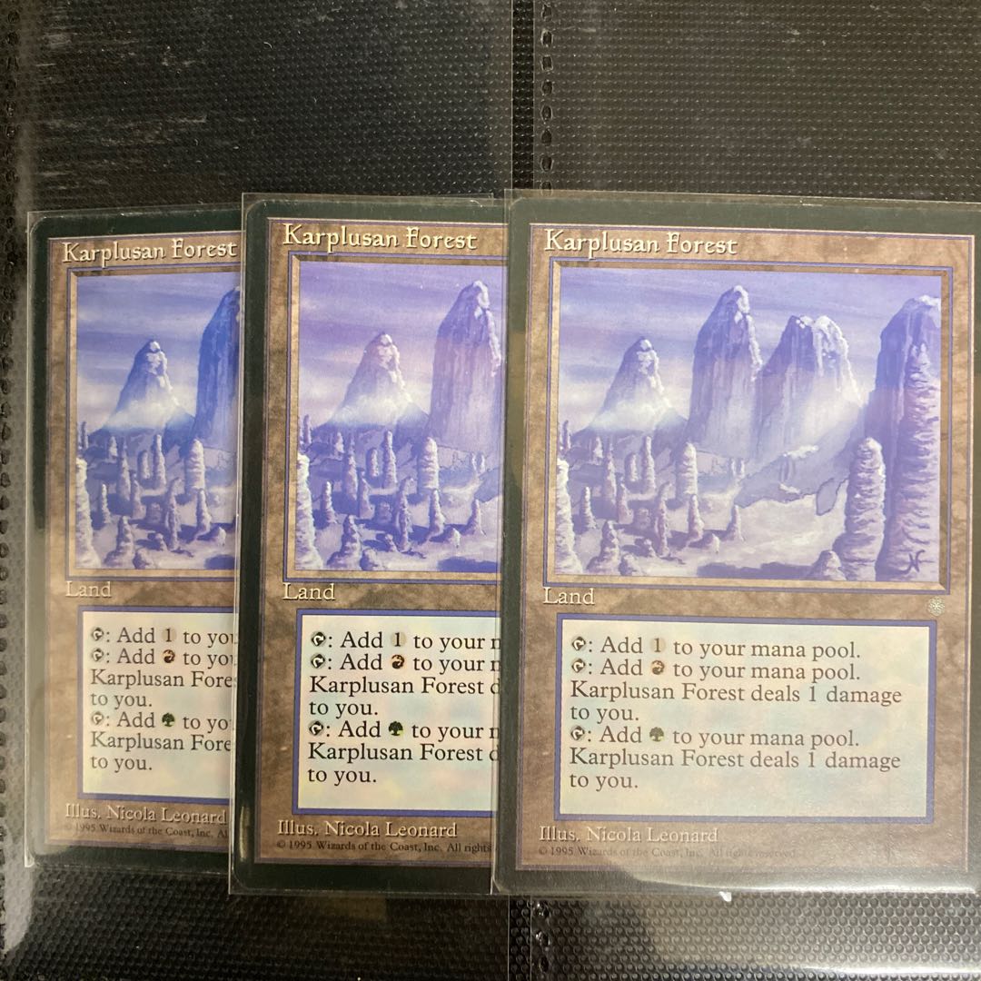 MTG カープルーザンの森 Karplusan Forest 3枚セット