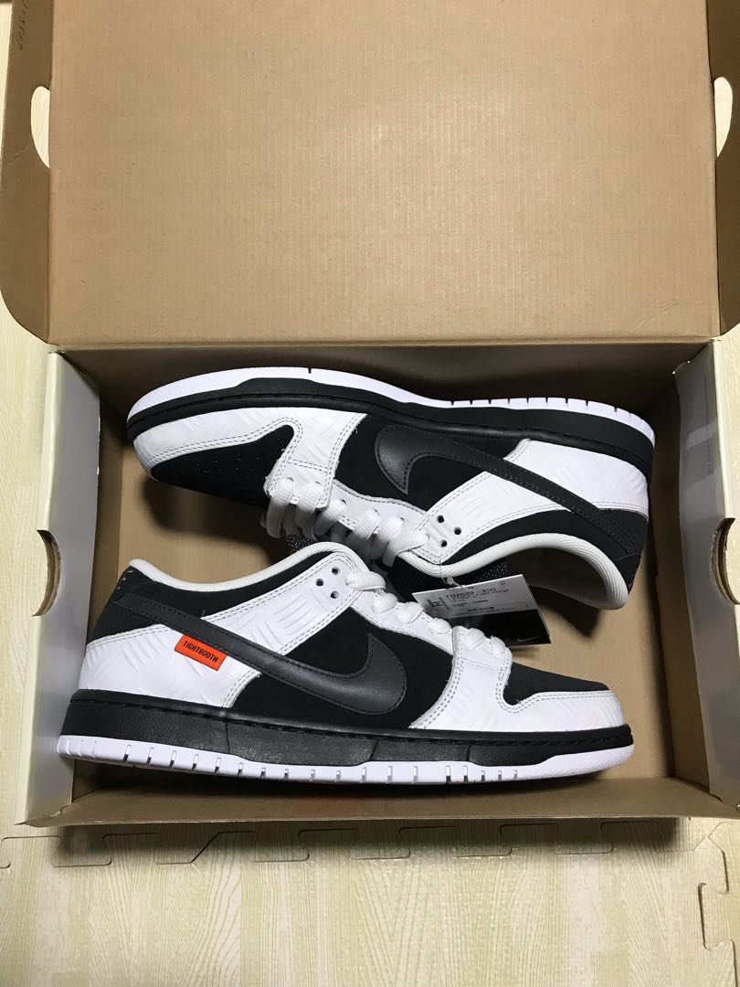 Tight Booth x Nike SB Dunk Low Pro QS "Black/HoWight/Orange" 27.5cm