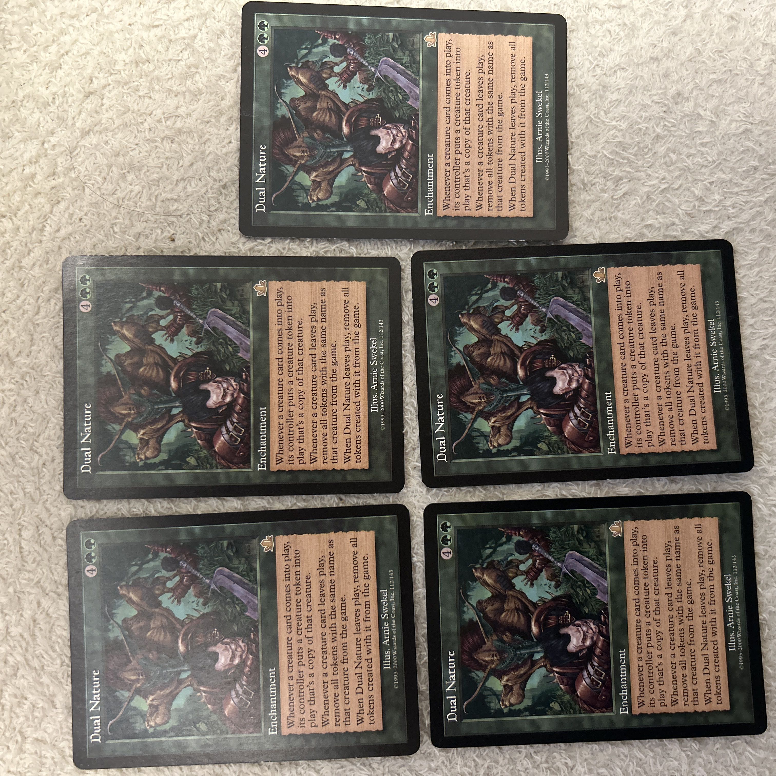 Set of 4 "Dual Nature/Dual Nature" [PCY] Green R