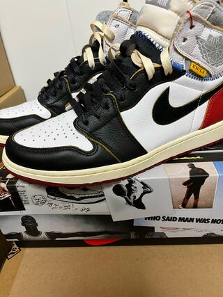 Union x Nike Air Jordan 1 Retro High OG NRG "Varsity Red/Wolf Grey/Black" 28.5cm