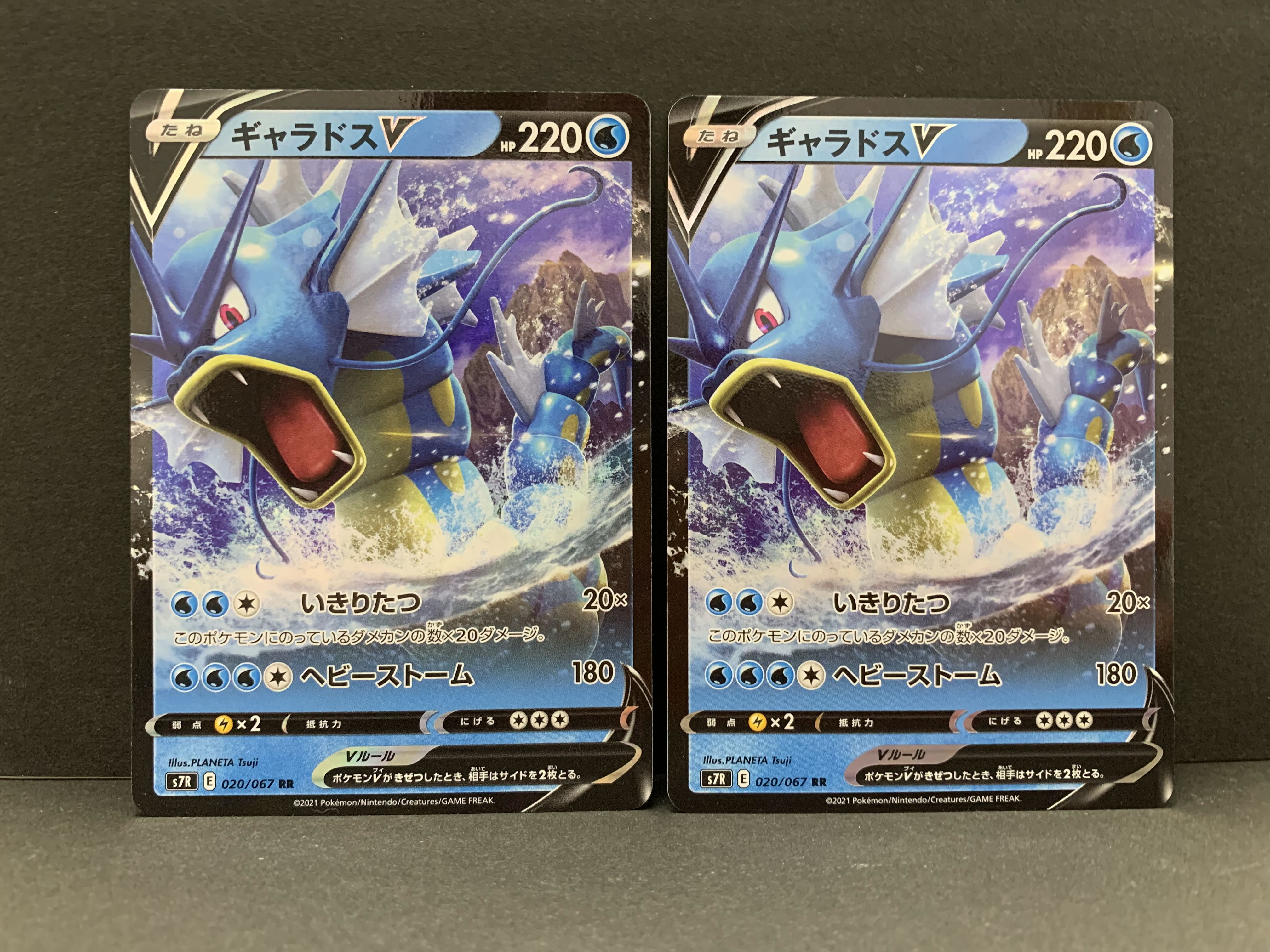 GyaradosV RR 020/067 2 copies