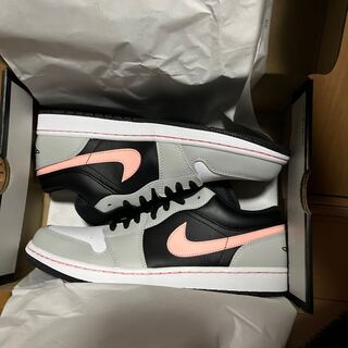 Nike Air Jordan 1 Low "Grey/Black/Pink "Nike Air Jordan 1 Low "Grey/Black/Pink" 28cm