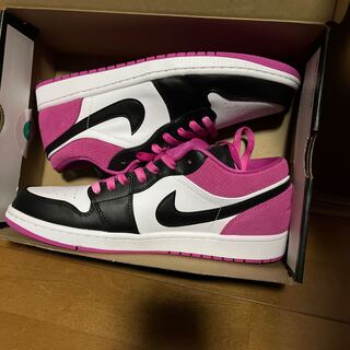 Nike Air Jordan 1 Low Se Black/Active Fuchsia 28cm