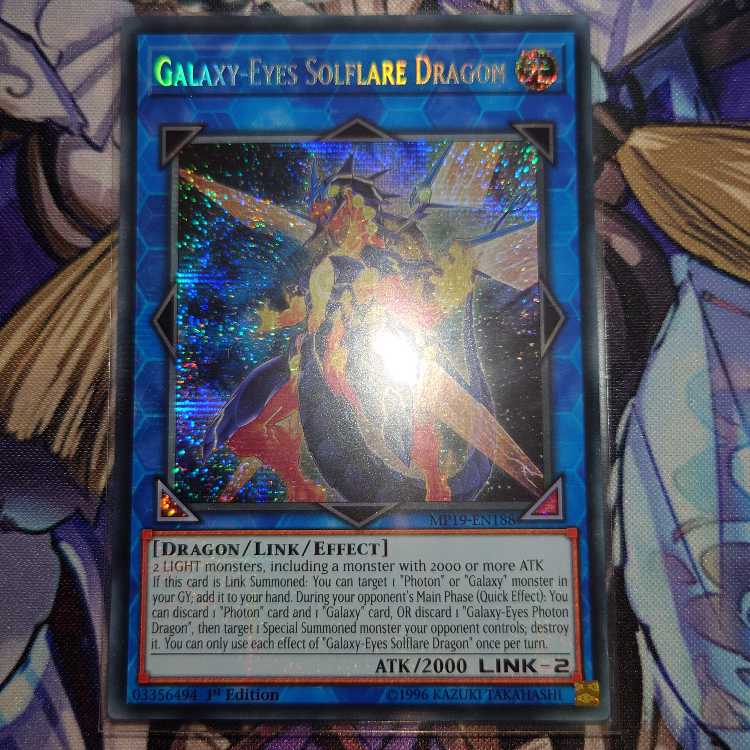 EU Galaxy-Eyes Solflare Dragon Secret