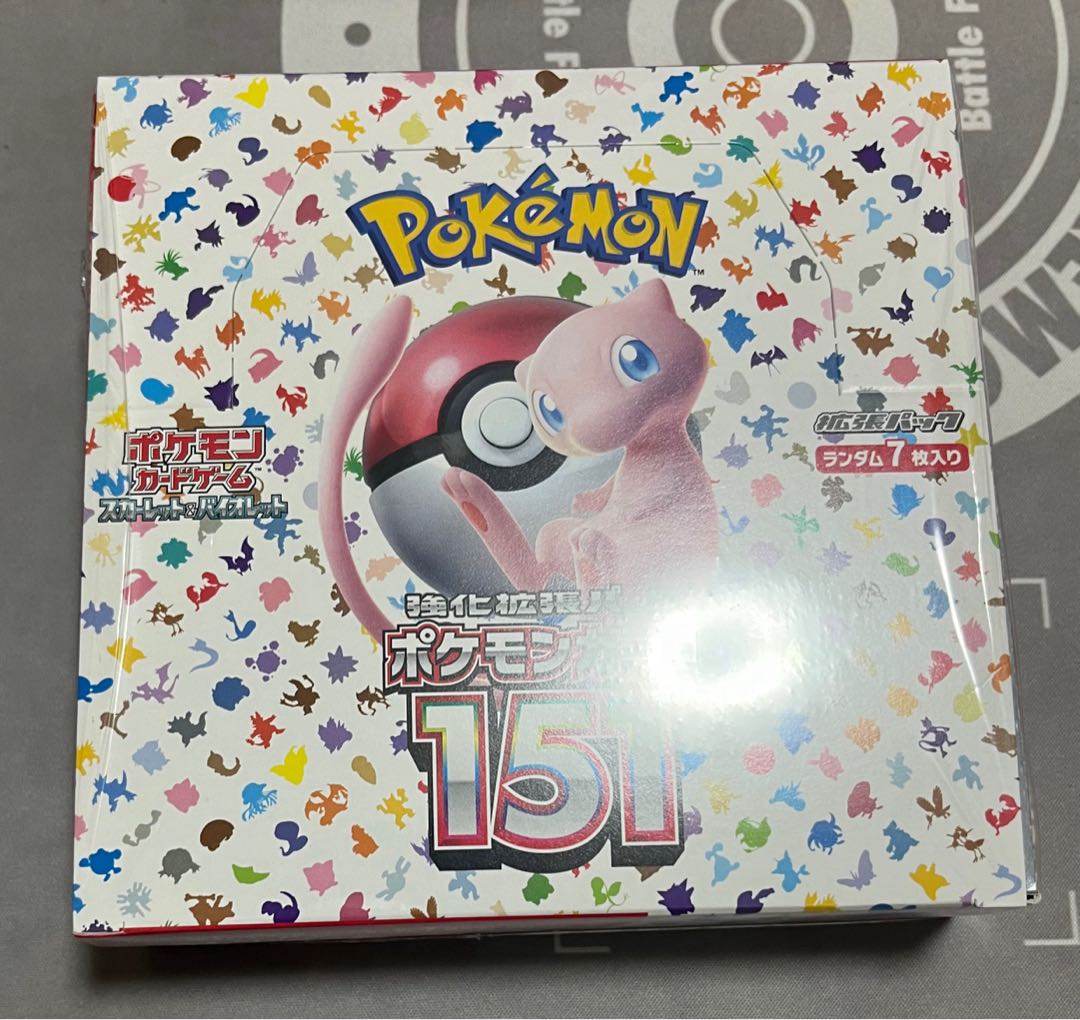 強化拡張パック「ポケモンカード151（イチゴーイチ）」 未開封BOX  シュリンク付き 1BOX