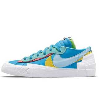 カウズ × サカイ × ナイキ ブレーザー ロー "ネプチューンブルー" ネプチューンブルー/イエロー/ホワイト 26cm