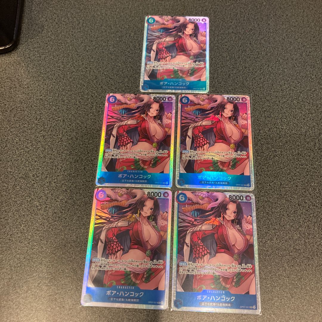 One Piece Card Game 500 Years in the Future Hancock SR 5 cards ONE PIECE