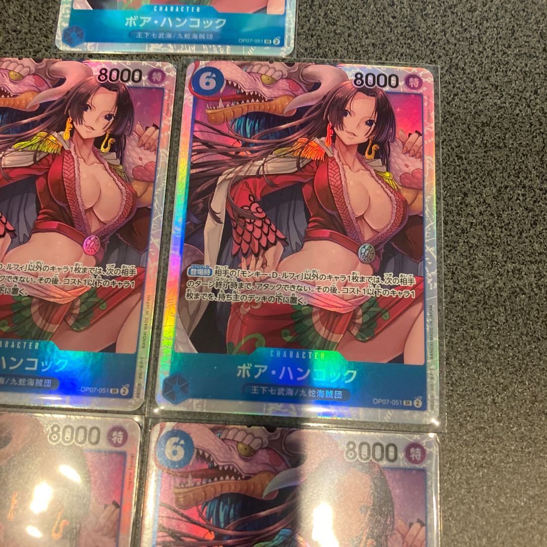 One Piece Card Game 500 Years in the Future Hancock SR 5 cards ONE PIECE