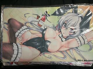 Senki Zesshou Symphogear Play Mat - Black Bunny ver Yukine Ku Squirrel