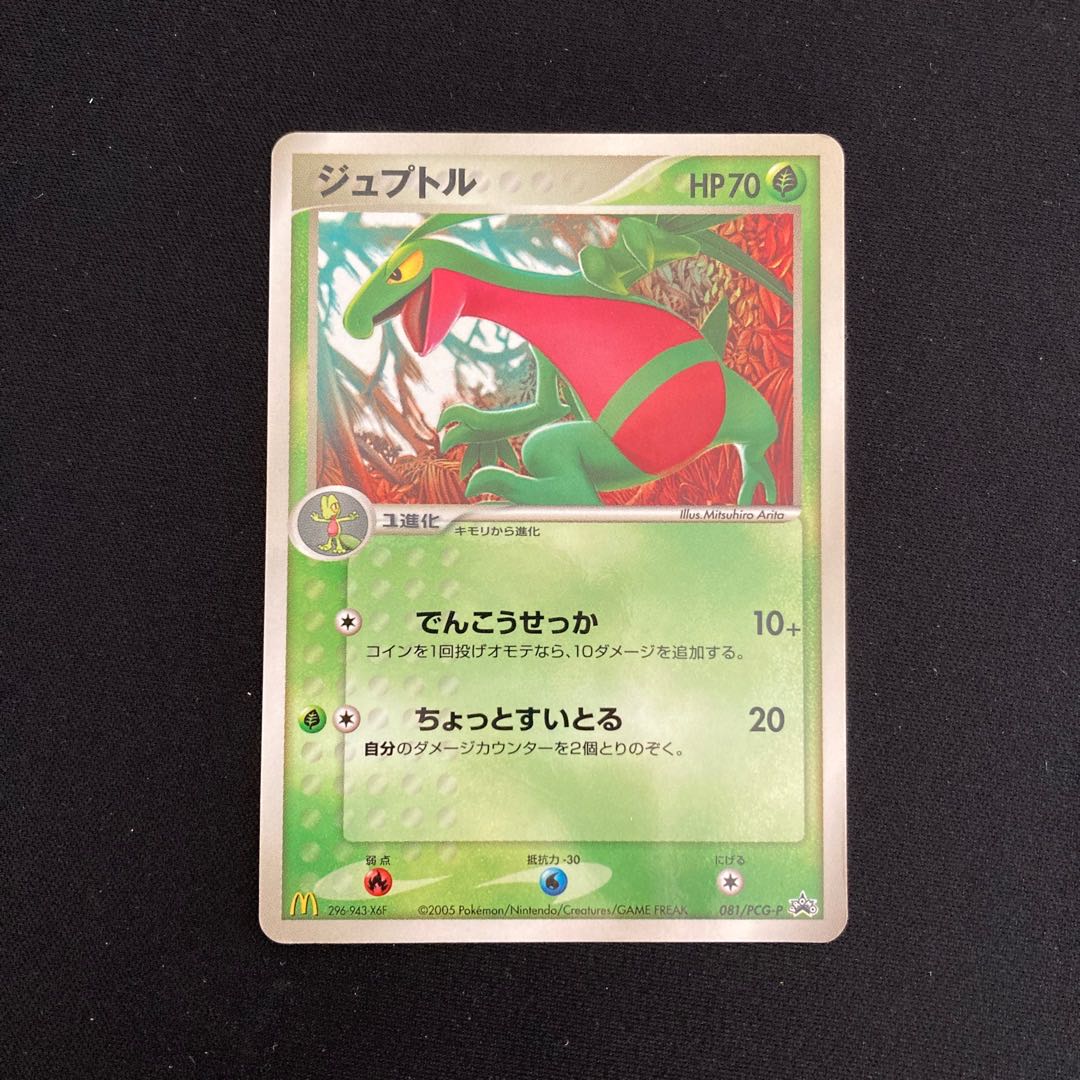 a289 Grovyle Promo McDonald's Pokémon Treasure