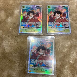 One Piece Card Game 500 Years in the Future Monkey D Luffy SR sr 3 cards ONE PIECE