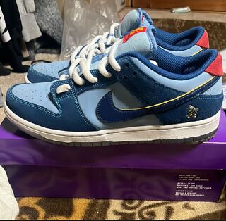 Y So Sad? × x Nike SB Dunk Low "Coastal Snubbull" Coastal Snubbull/Speed Lightning Yellow/University Red 27cm