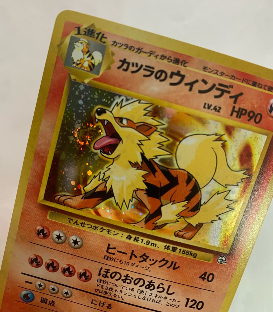 Arcanine (spiral holo) in wig