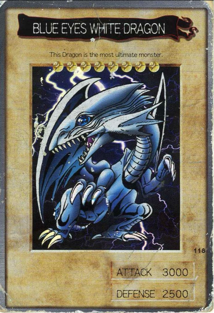 Blue-Eyed White Dragon Bandai English version