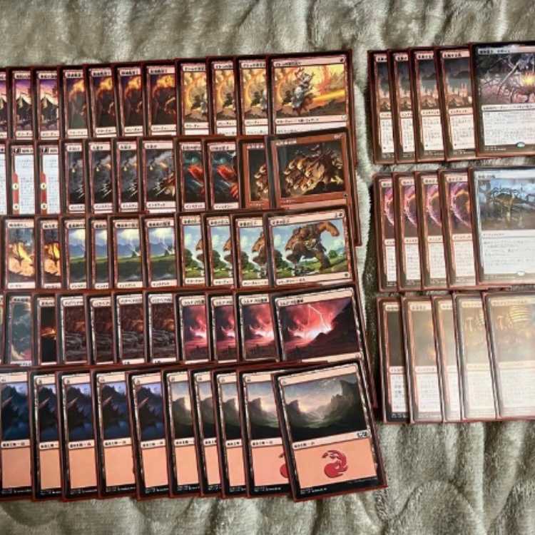 mtg pioneer deck red mono with sides